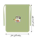 پیشبند کمری دست چاپ  آلبالو - Image 3